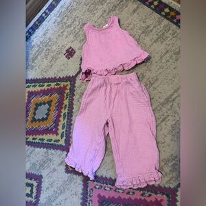 GAP Soft Pink Matching Set Cotton Blend